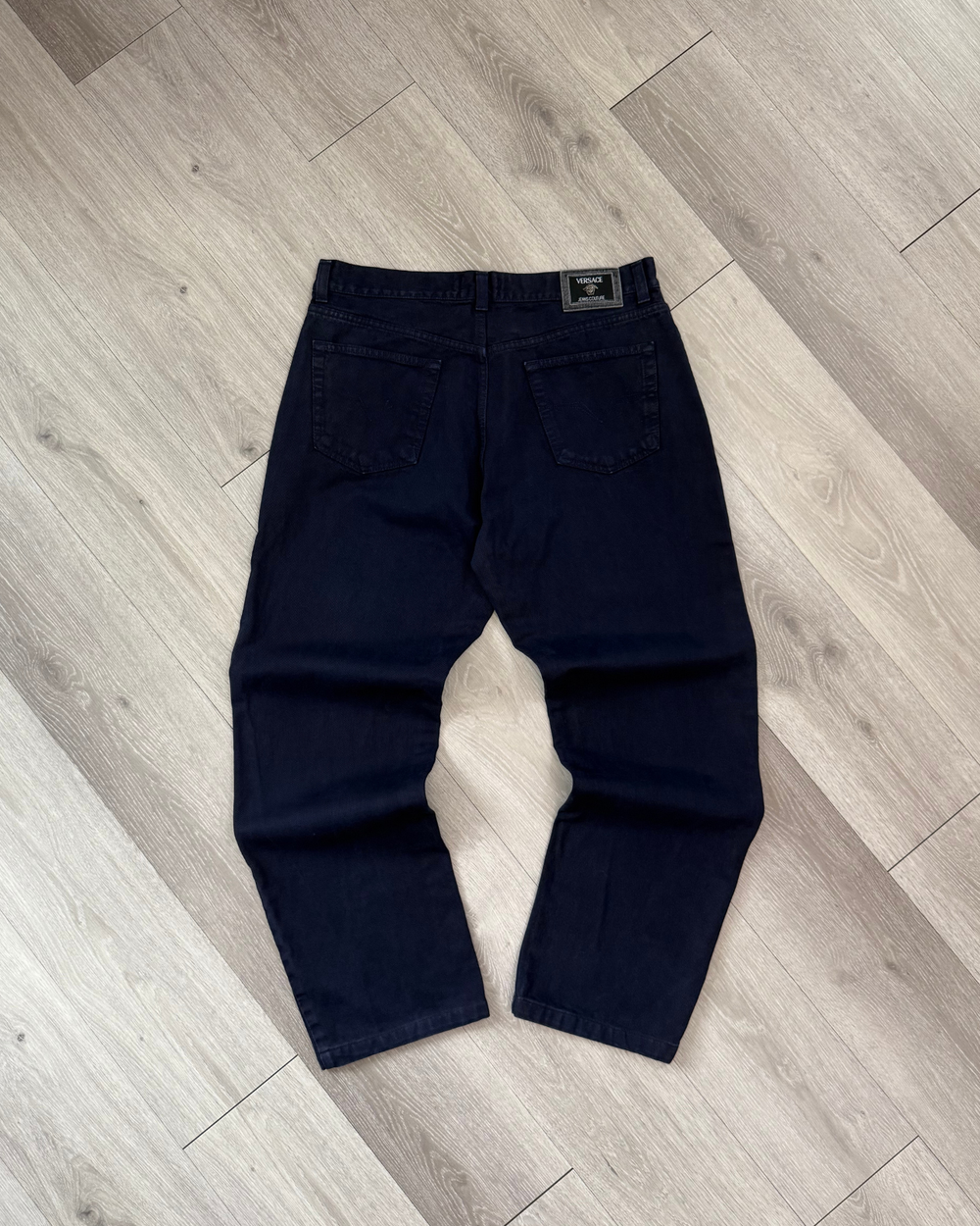 Vintage Versace Jeans Couture Navy Blue Jeans - Size 38x32