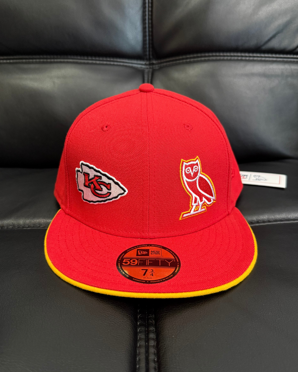 NWT - October's Very Own OVO x New Era x NFL Kansas City Chiefs Fitted Hat - Size 7 3/4