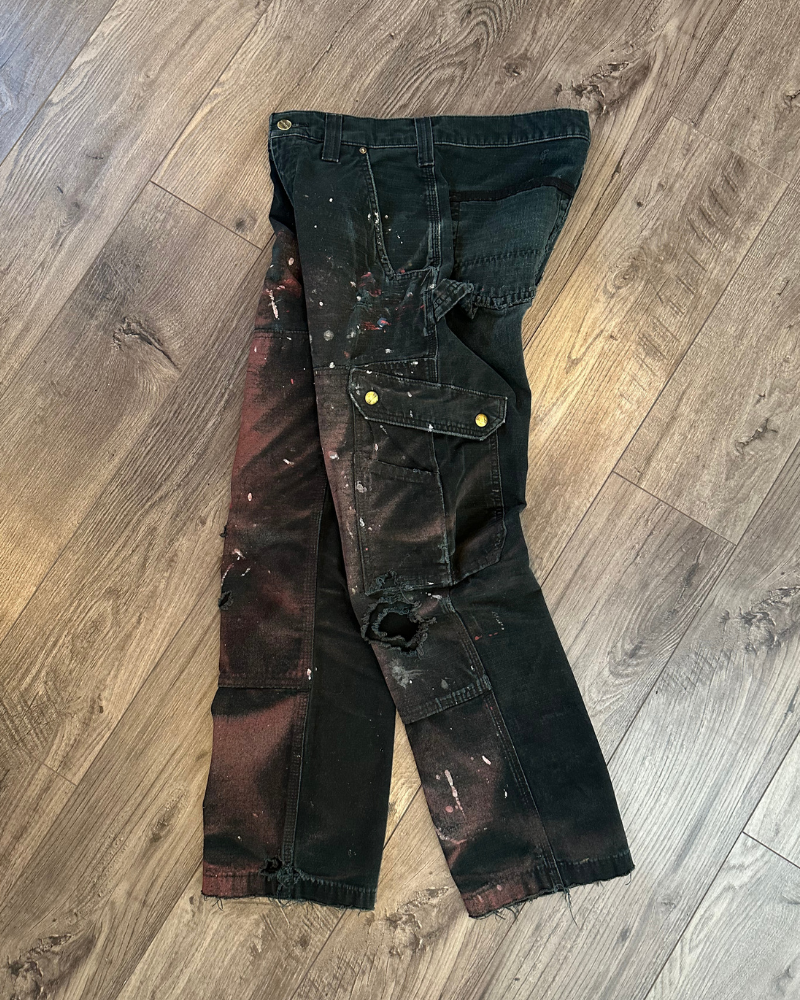 
                  
                    Carhartt Double Knee Painted & Thrashed Carpenter Cargo Pants - Size 30x30
                  
                