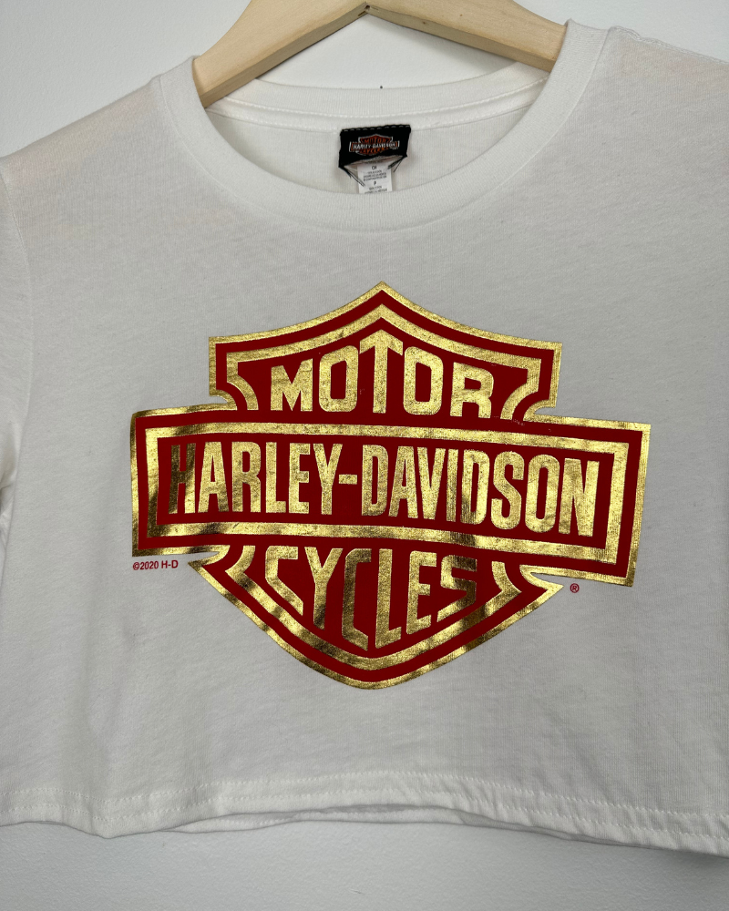 
                  
                    Women's Harley Davidson Logo Crop T-Shirt - Size S
                  
                