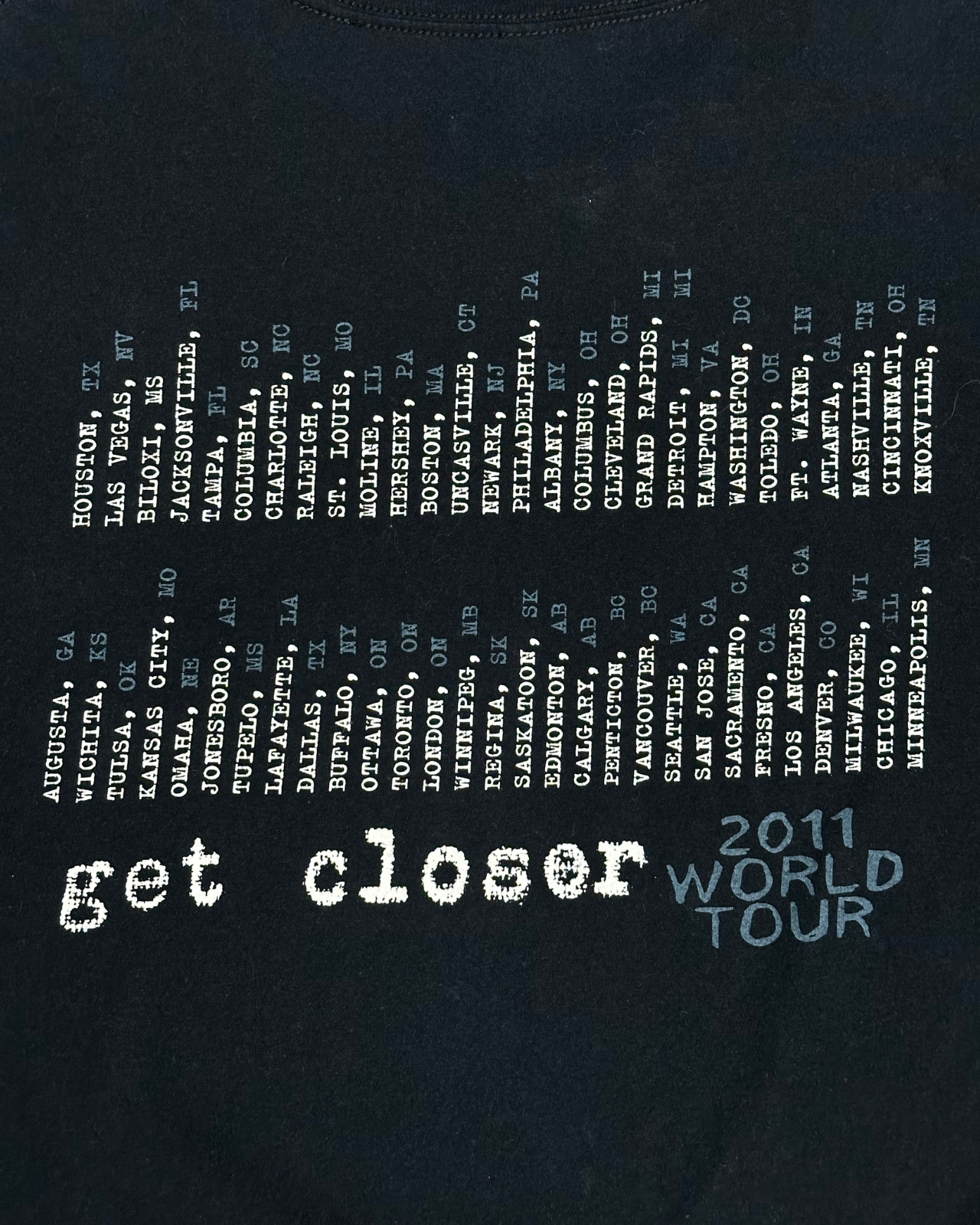 
                  
                    '11 Keith Urban Get Closer World Tour T-Shirt - Size XL
                  
                