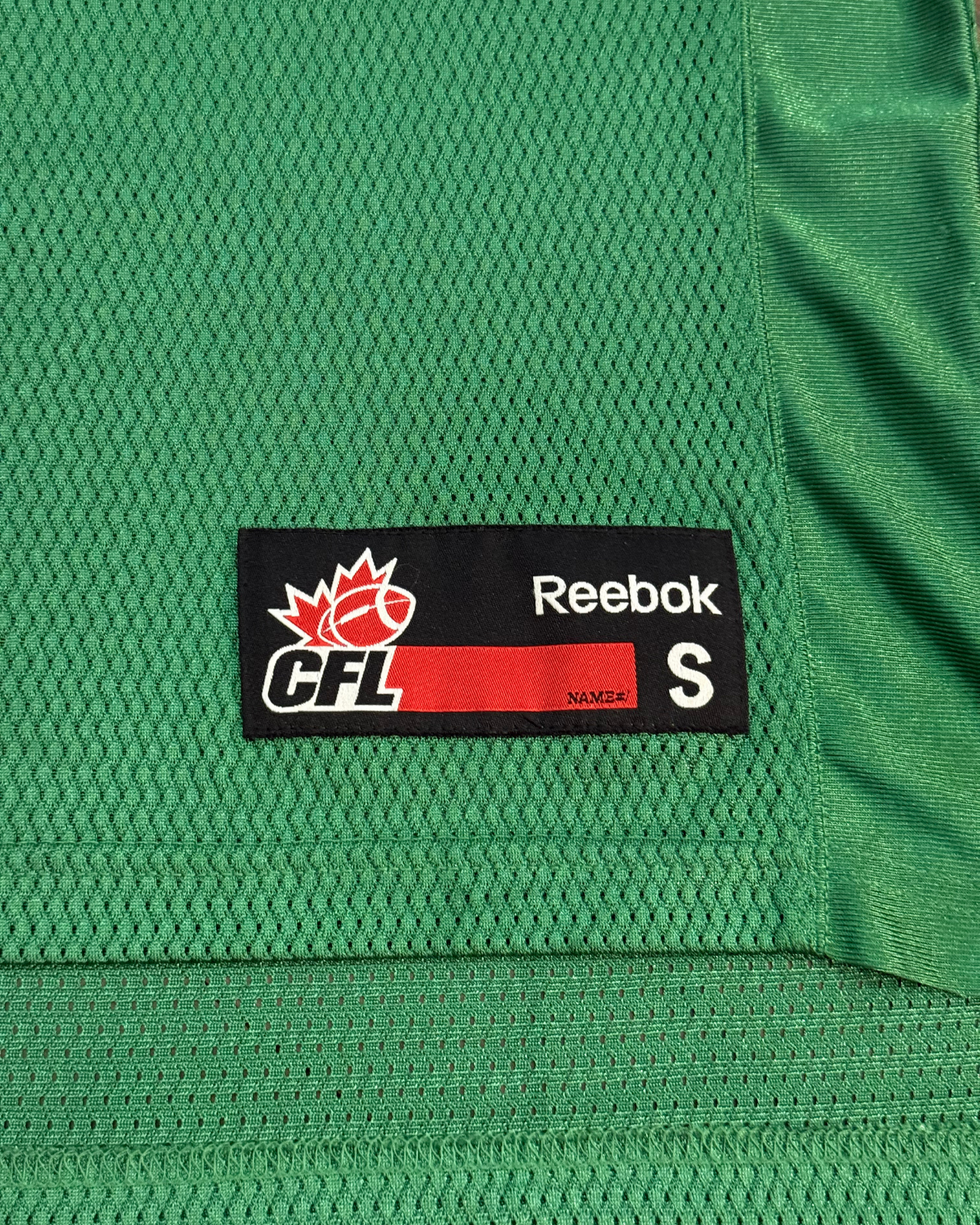 
                  
                    '11 Reebok Saskatchewan Rough Riders CFL Blank Football Jersey - Size S
                  
                