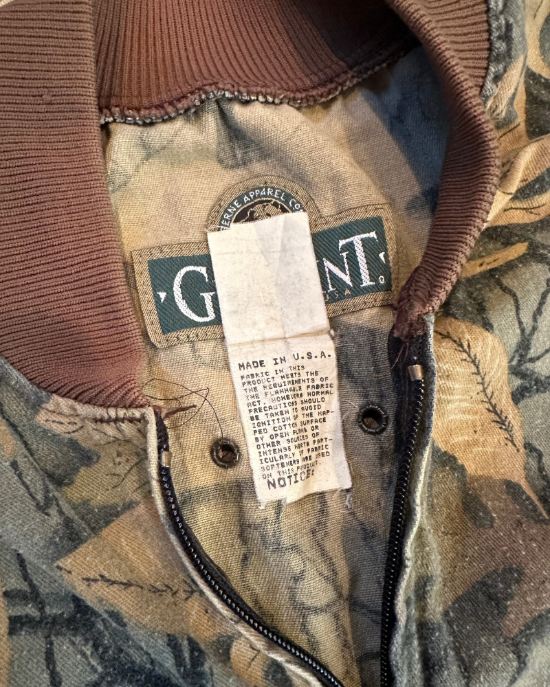 
                  
                    Vintage Camo Bomber Jacket - Size L
                  
                