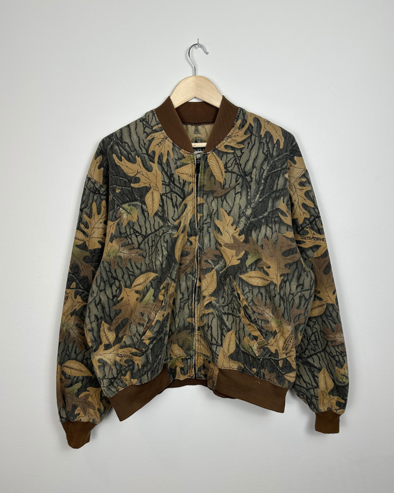 
                  
                    Vintage Camo Bomber Jacket - Size L
                  
                