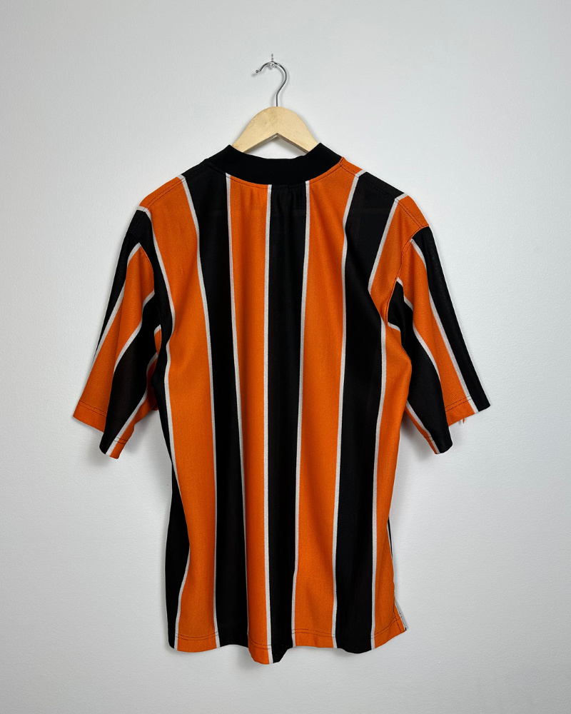 
                  
                    Vintage 90's Nike Striped Orange Blank Soccer Jersey - Size M
                  
                