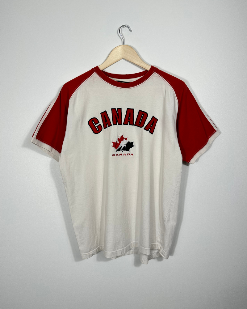 Vintage Bulletin Hockey Canada T-Shirt - Size L