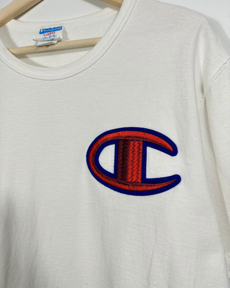Champion shirt big clearance logo