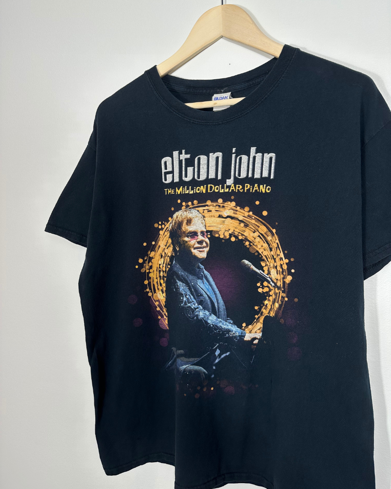 
                  
                    Vintage Elton John The Million Dollar Piano T-Shirt - Size L
                  
                