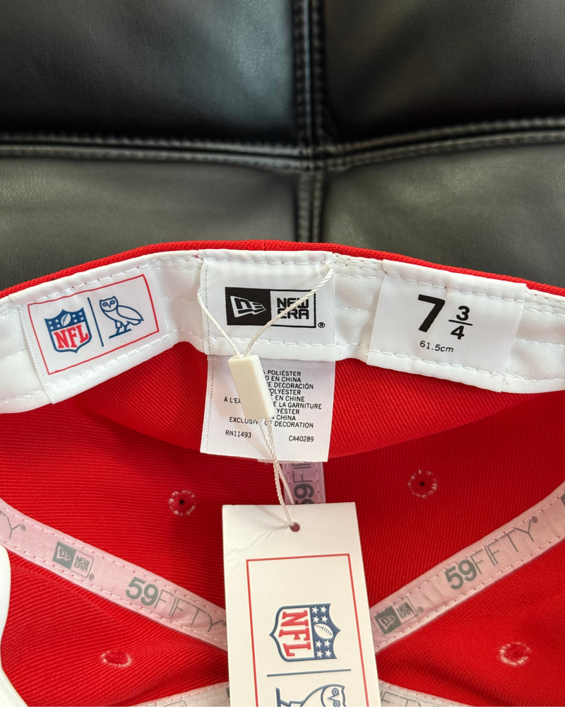 
                  
                    NWT - October's Very Own OVO x New Era x NFL Kansas City Chiefs Fitted Hat - Size 7 3/4
                  
                