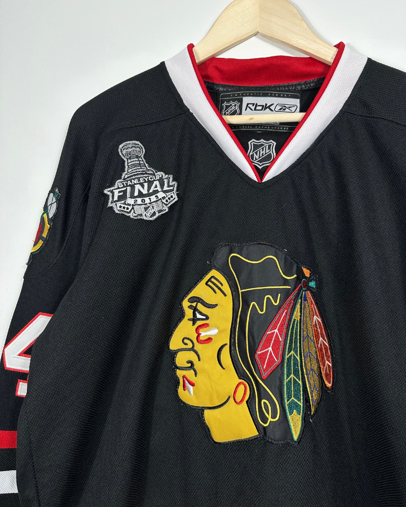 
                  
                    Vintage '13 Chicago Blackhawks Stanley Cup Final NHL Jersey - Size L (50)
                  
                