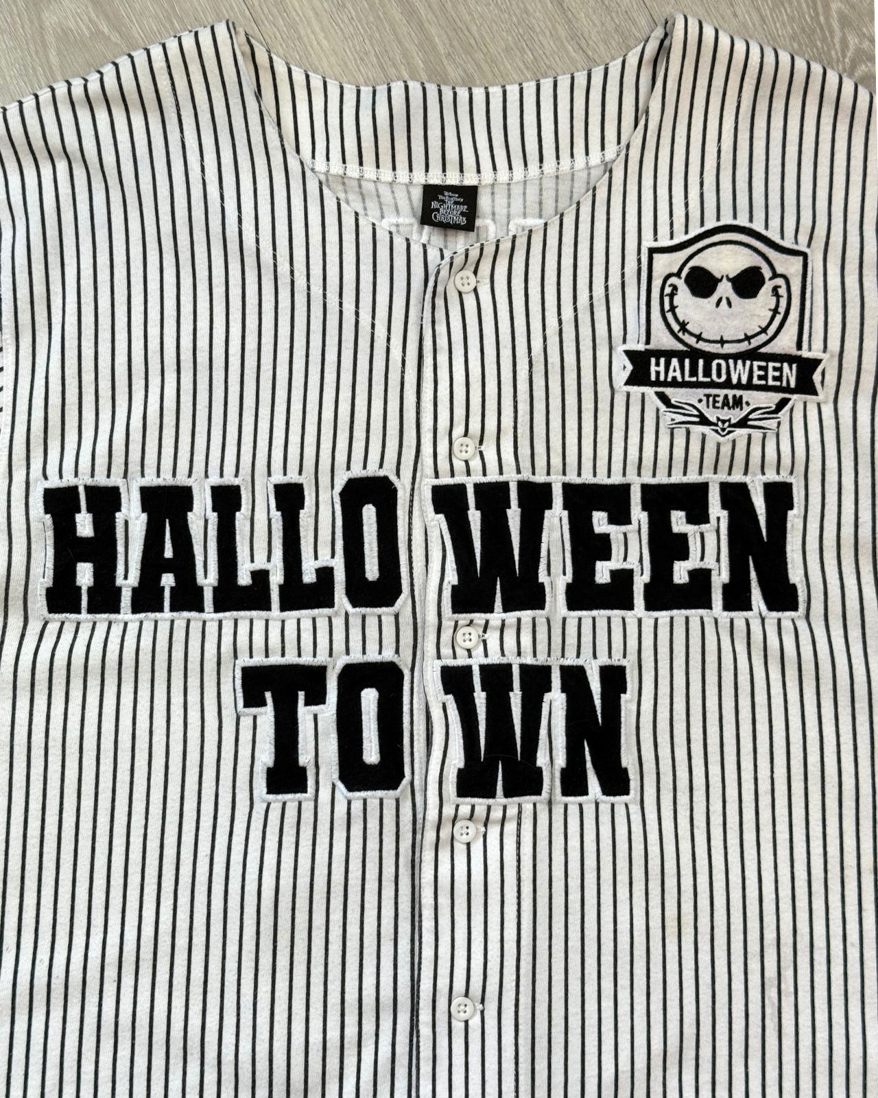 
                  
                    Disney Nightmare Before Christmas Halloween Town Skellington #0 Baseball Jersey - Size XXL
                  
                
