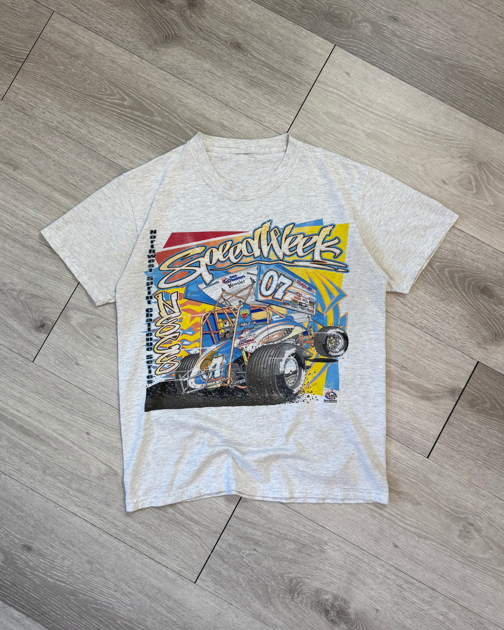 Rare '07 Speed Week Sprint Car Racing T-Shirt - Size S