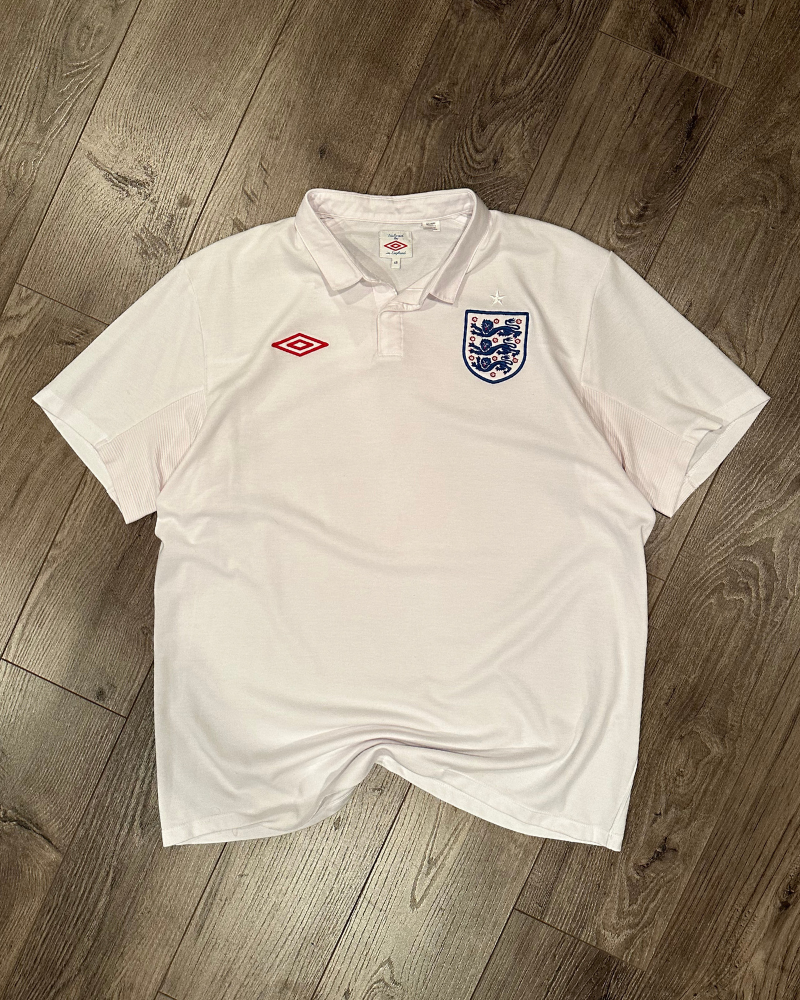 Vintage 2010 Umbro England World Cup Soccer Jersey - Size XL