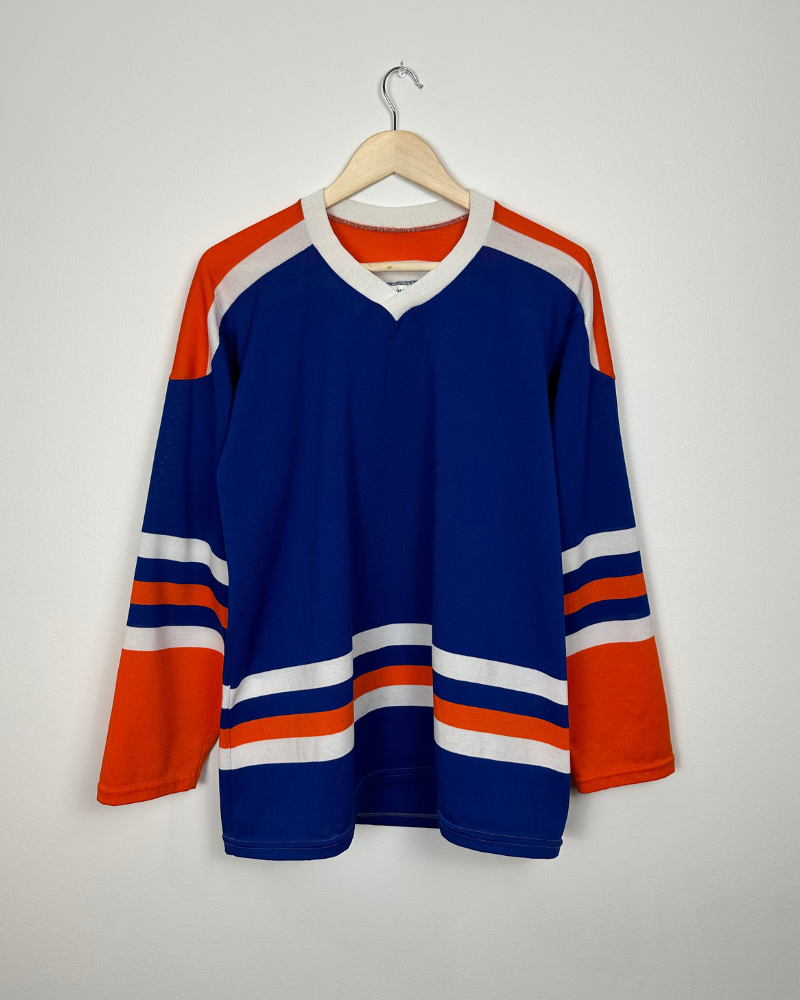 Vintage 80s Cooper Edmonton Oilers Blank Hockey Jersey - Size M – eKONIQ