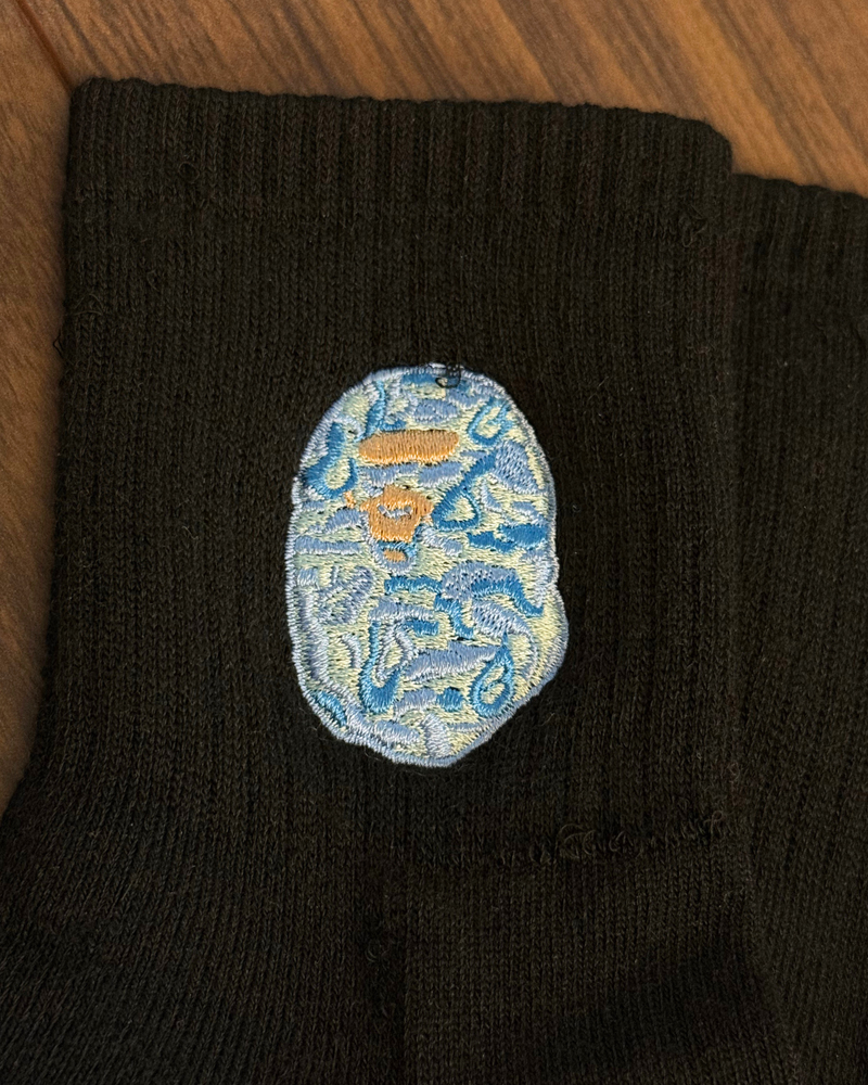 
                  
                    New - BAPE Ape Head Black Short Crew Socks
                  
                