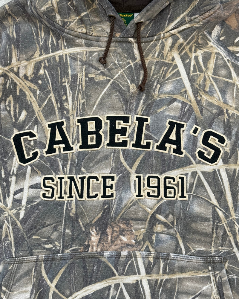 
                  
                    Vintage Cabela's Advantage Max 4 HD Camo Hoodie - Size 3XL
                  
                