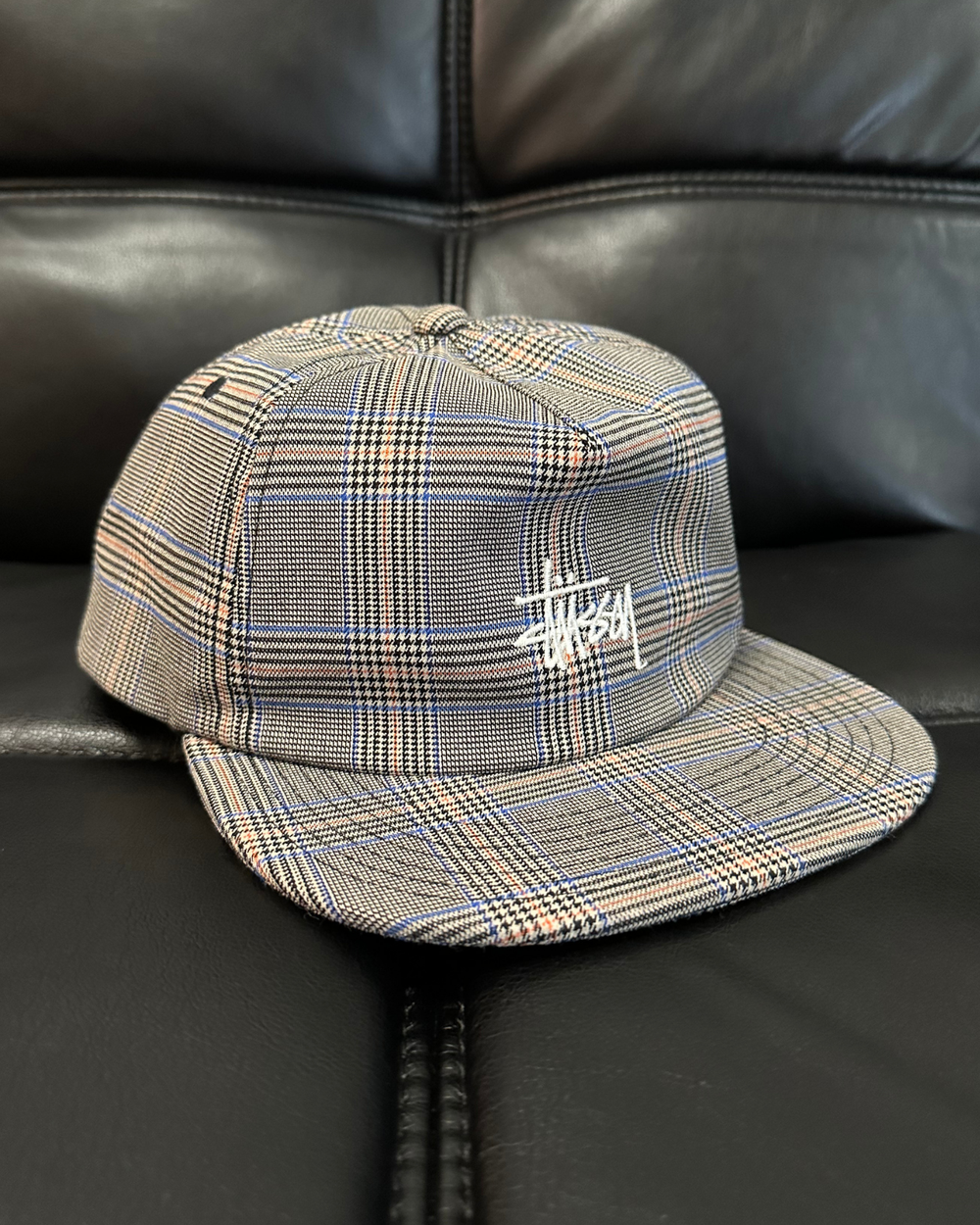 Stussy Glen Plaid Snapback Hat