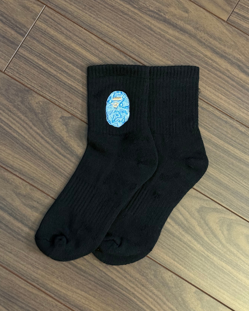 
                  
                    New - BAPE Ape Head Black Short Crew Socks
                  
                