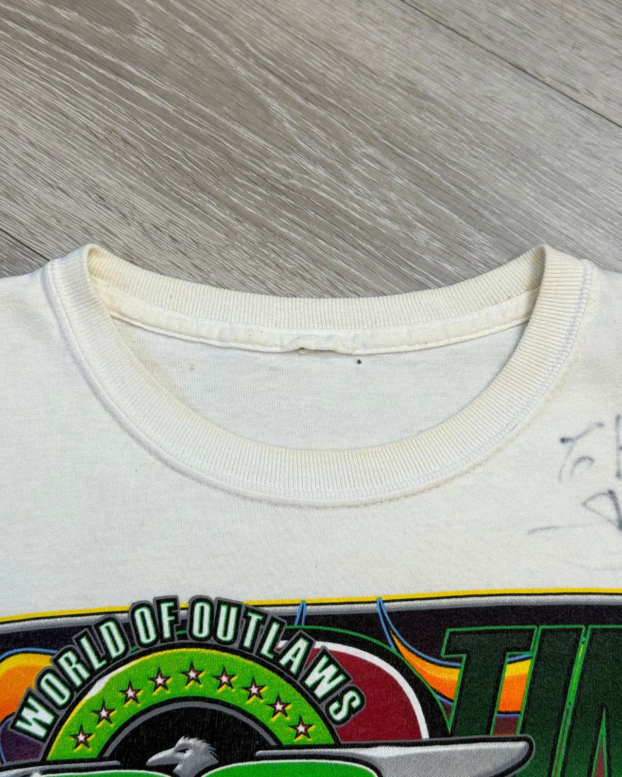 
                  
                    Rare '08 Signed Steve Kinser World Of Outlaws Champion Sprint Car Racing T-Shirt - Size S
                  
                