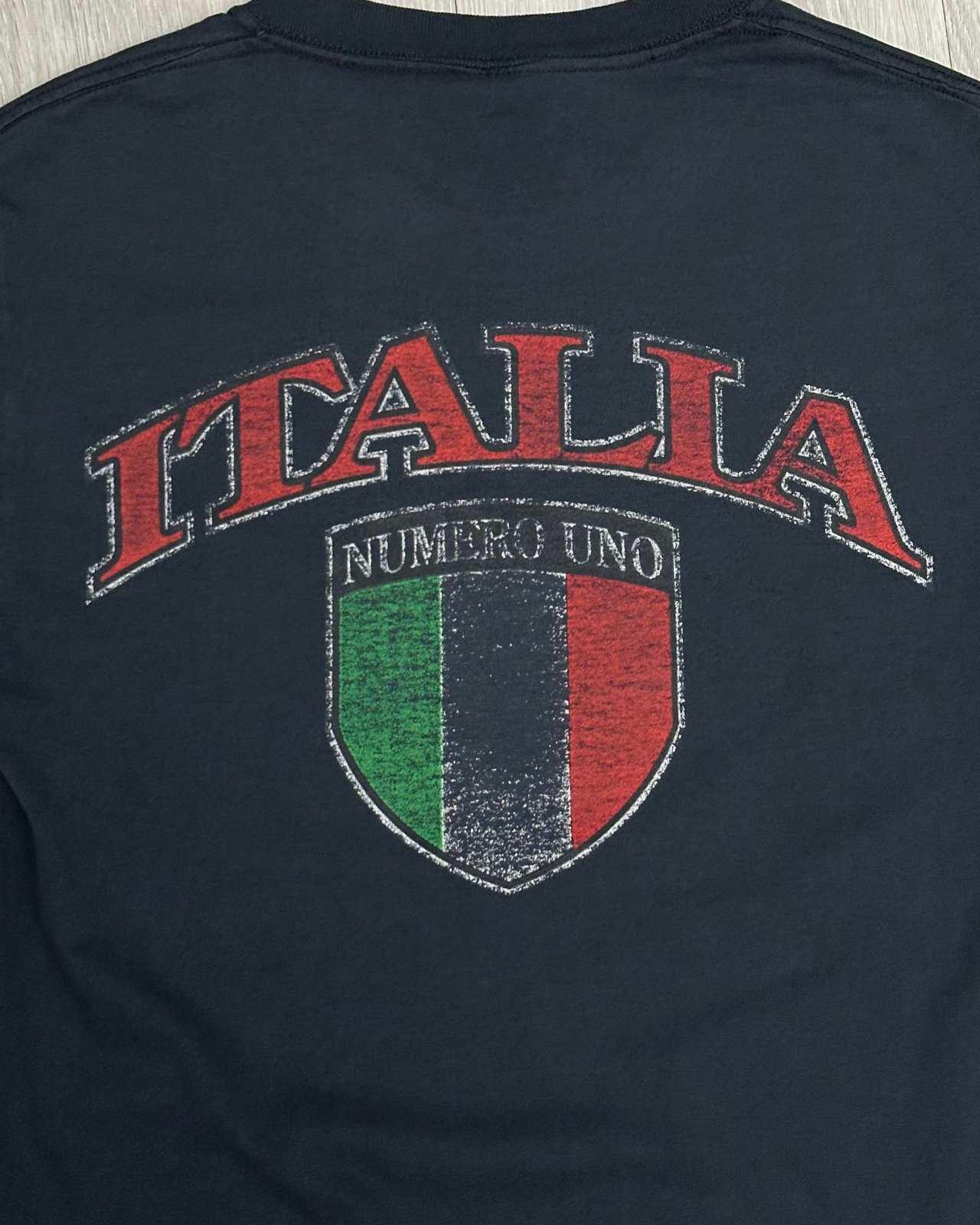 
                  
                    Vintage Italia Numero Uno Faded T-Shirt - Size S
                  
                