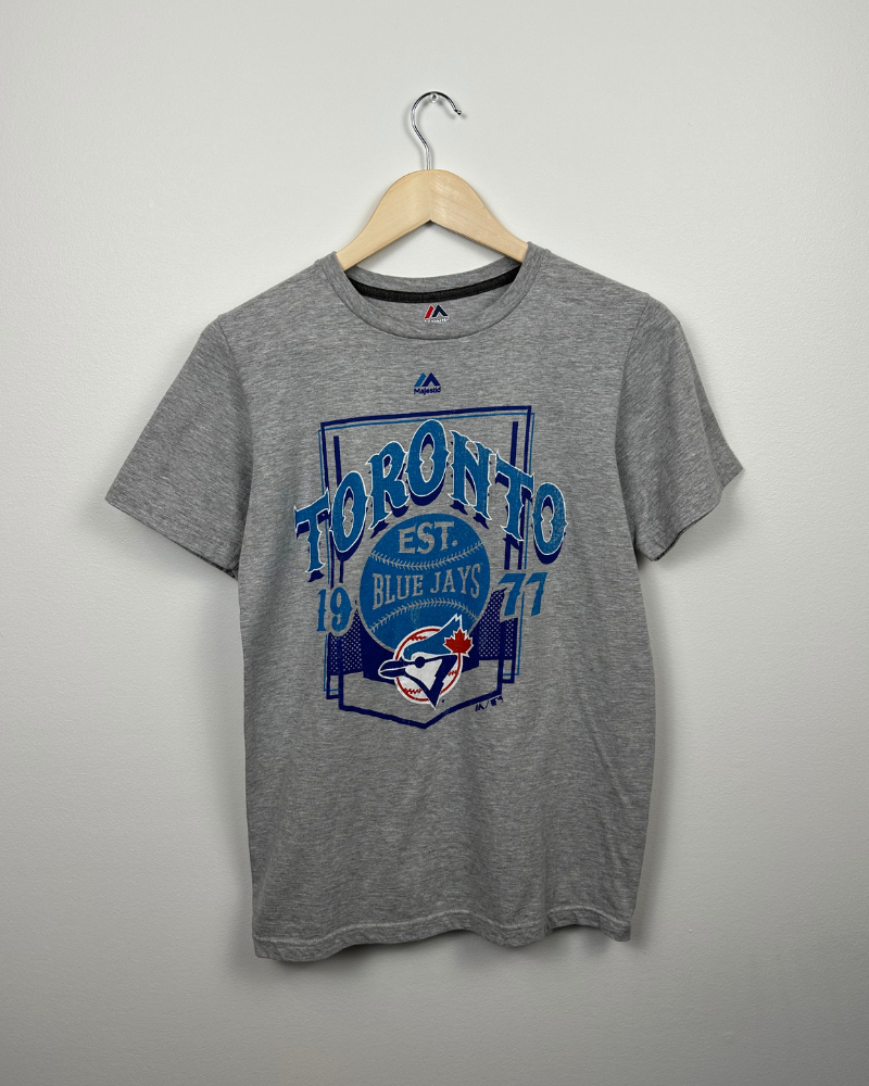 Majestic blue jays t top shirts
