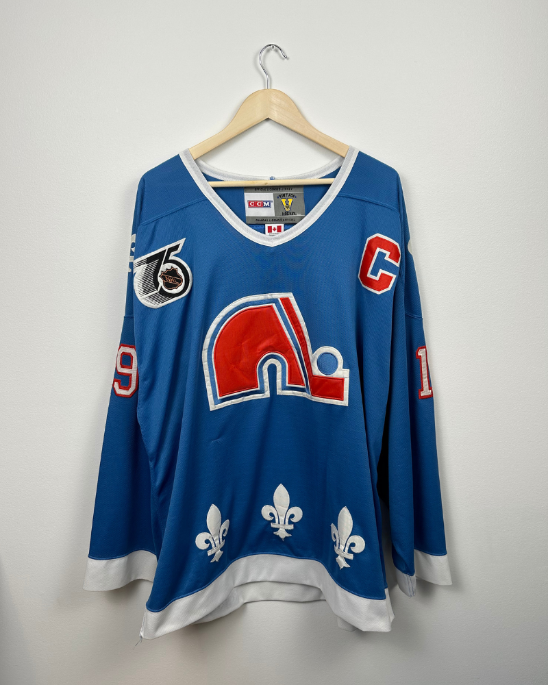 Quebec Nordiques Joe Sakic CCM Vintage Jersey - L