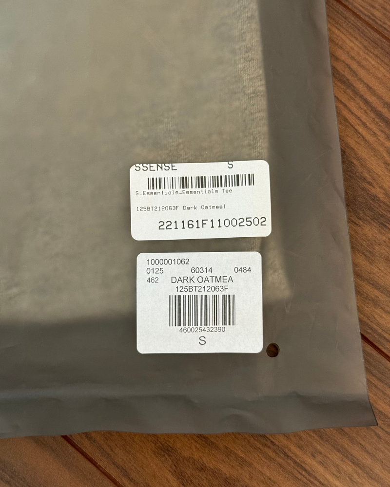 
                  
                    NWT - SS22 Fear of God Essentials Dark Oatmeal T-Shirt - Size S
                  
                