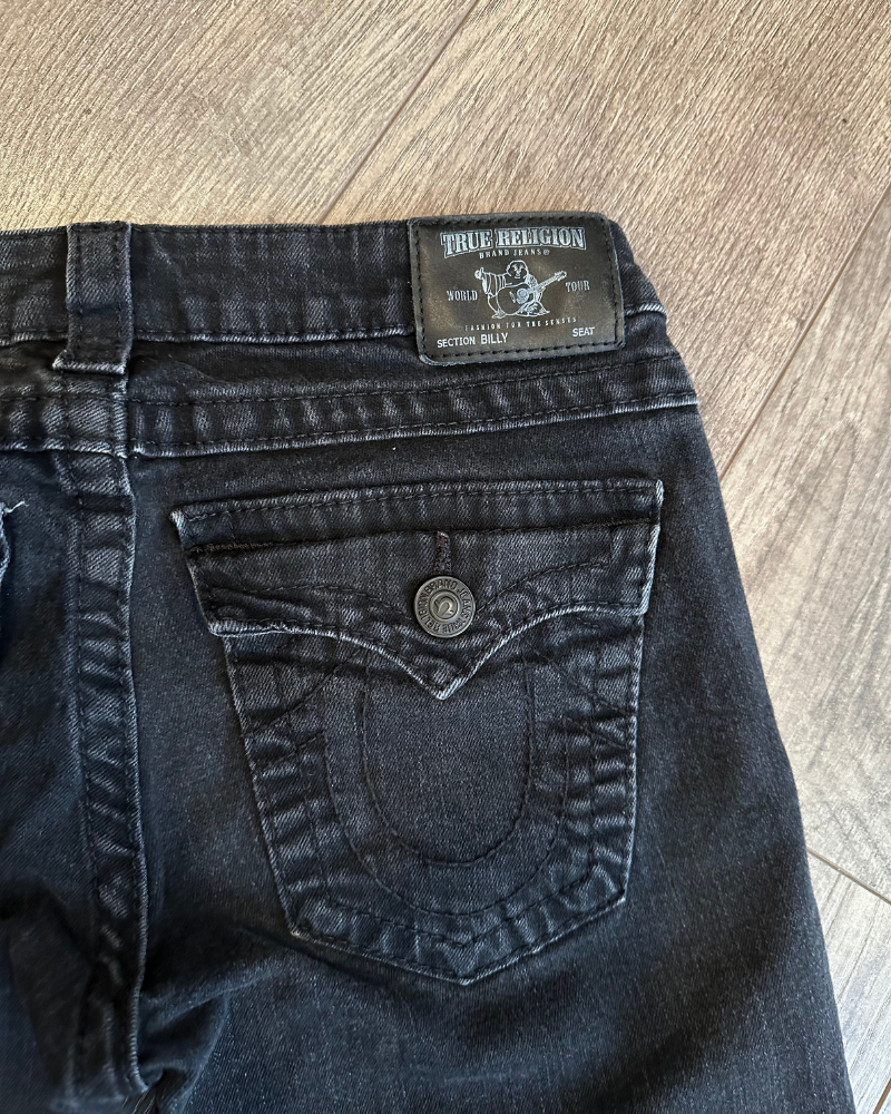 
                  
                    Vintage True Religion Billy Black Women's Jeans - Size 28x29
                  
                
