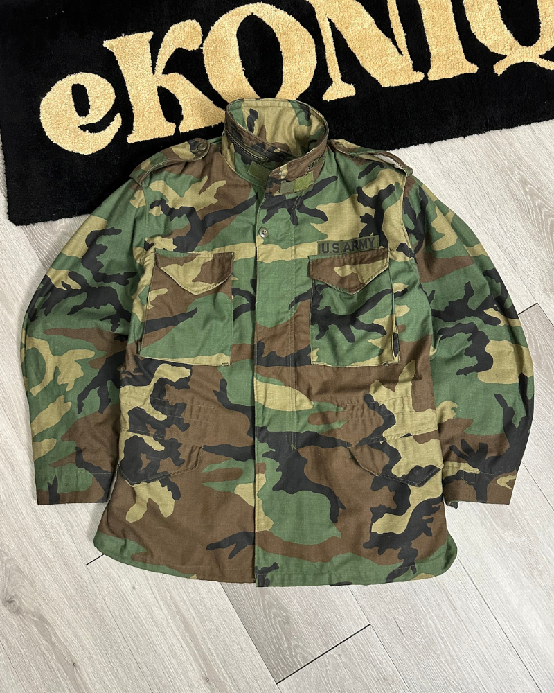Vintage Alpha Industries US Army Camo Field Coat - Size M