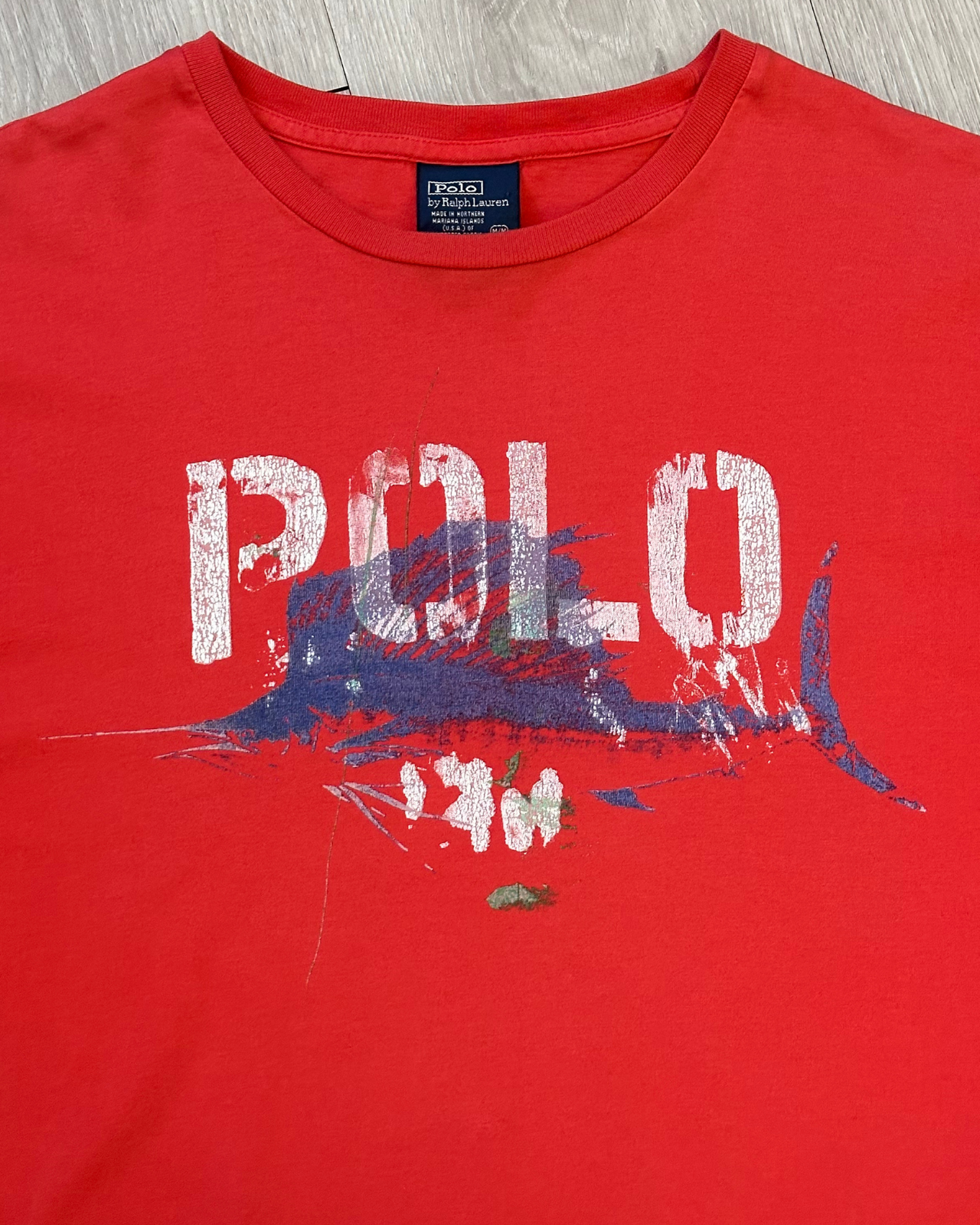 
                  
                    Vintage Polo By Ralph Lauren Marlin Swordfish T-Shirt - Size M
                  
                