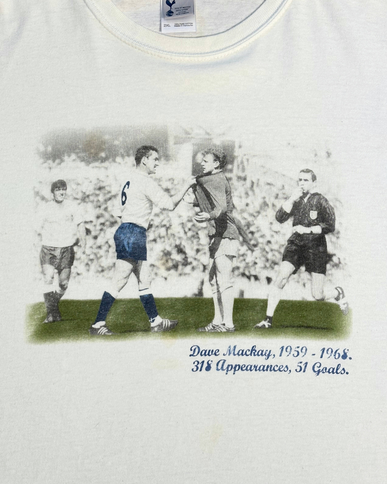 
                  
                    Vintage Tottenham Hotspur Dave Mackay Career T-Shirt - Size XXL
                  
                