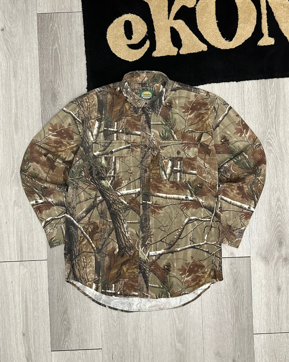 Vintage Cabela's RealTree AP Camo Button-Up Shirt - Size M Tall