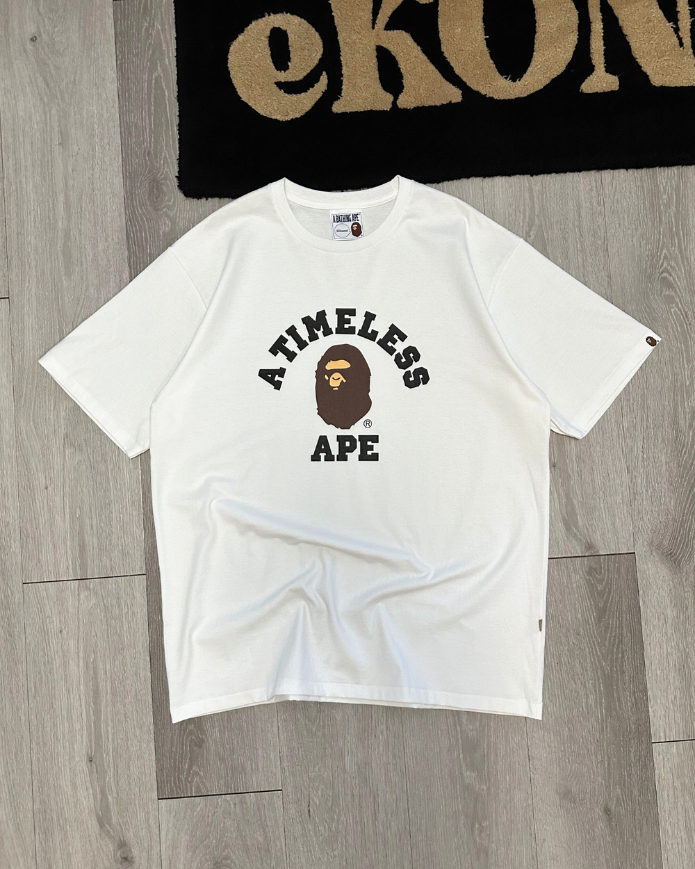 New - SS/23 BAPE x JJJJound College Timeless Ape T-Shirt - Size XXL