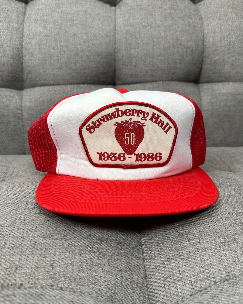 Vintage Strawberry Hall Fire Dept. Trucker Hat
