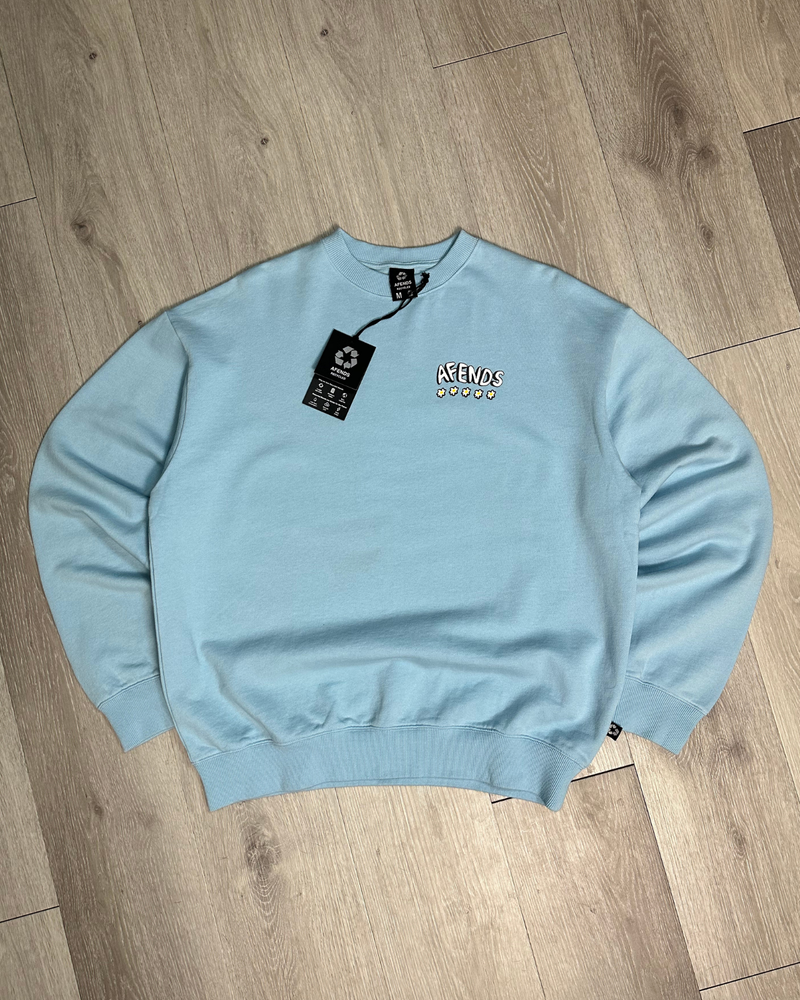 
                  
                    Flowers - Recycled Crew Neck / Sky Blue
                  
                