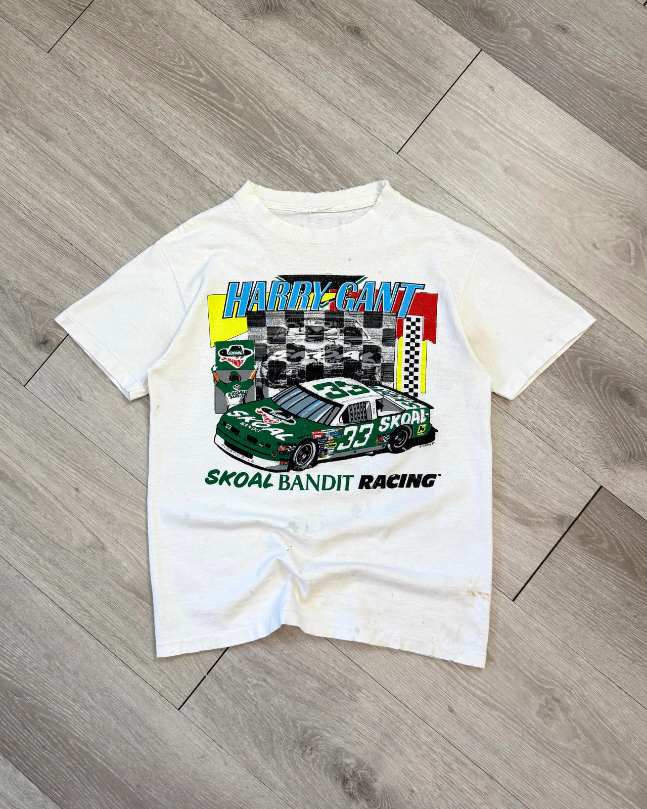 Rare Vintage '89 Harry Gant Skoal Bandit Racing T-Shirt - Size S