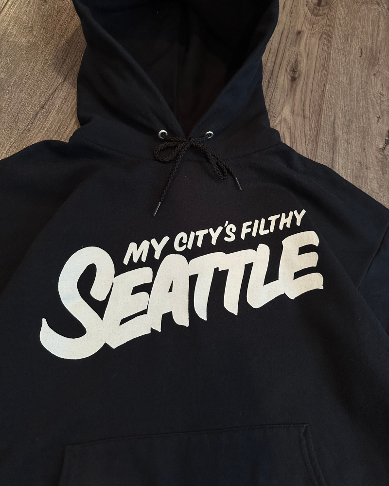 
                  
                    Vintage Macklemore My City's Filthy Seattle Hoodie - Size L
                  
                