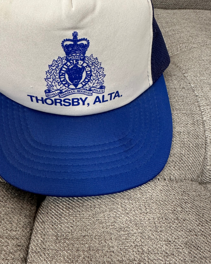 
                  
                    Vintage RCMP Thorsby Alberta Trucker Hat
                  
                