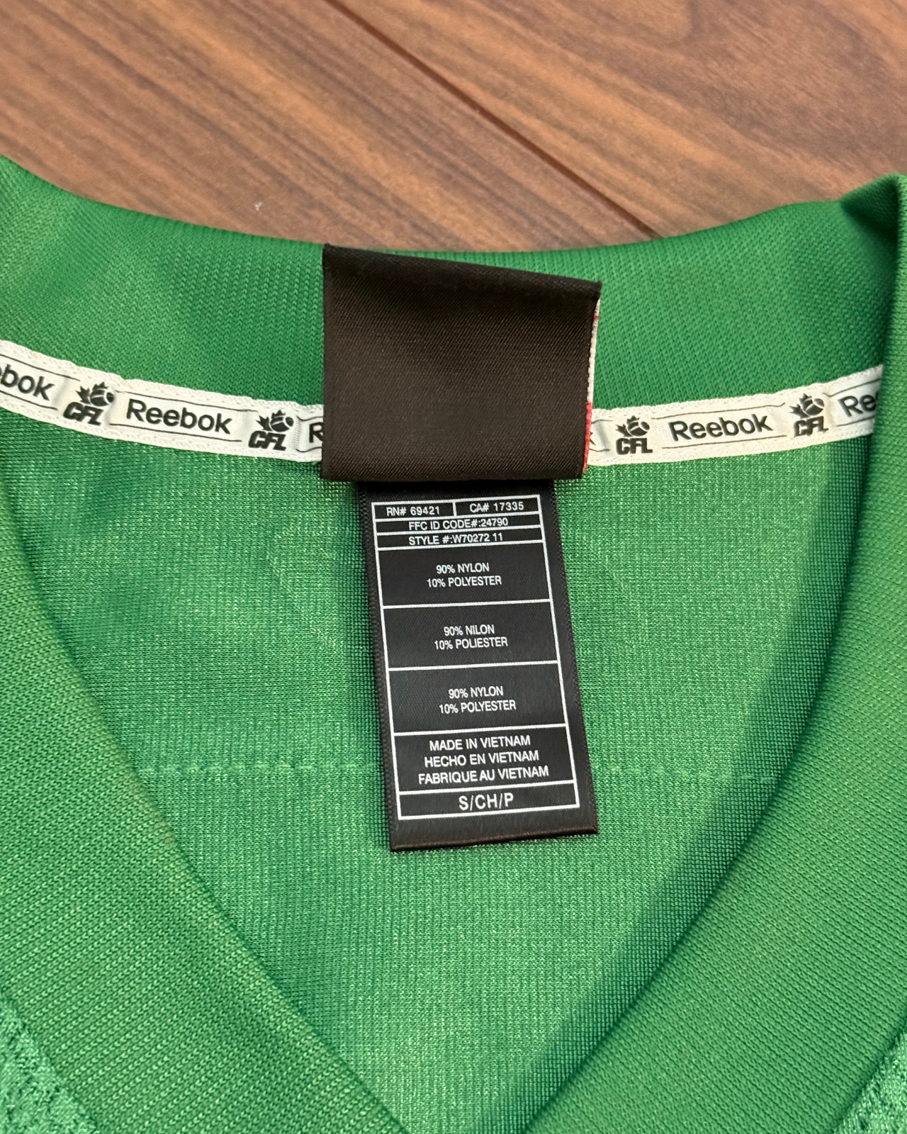 
                  
                    '11 Reebok Saskatchewan Rough Riders CFL Blank Football Jersey - Size S
                  
                