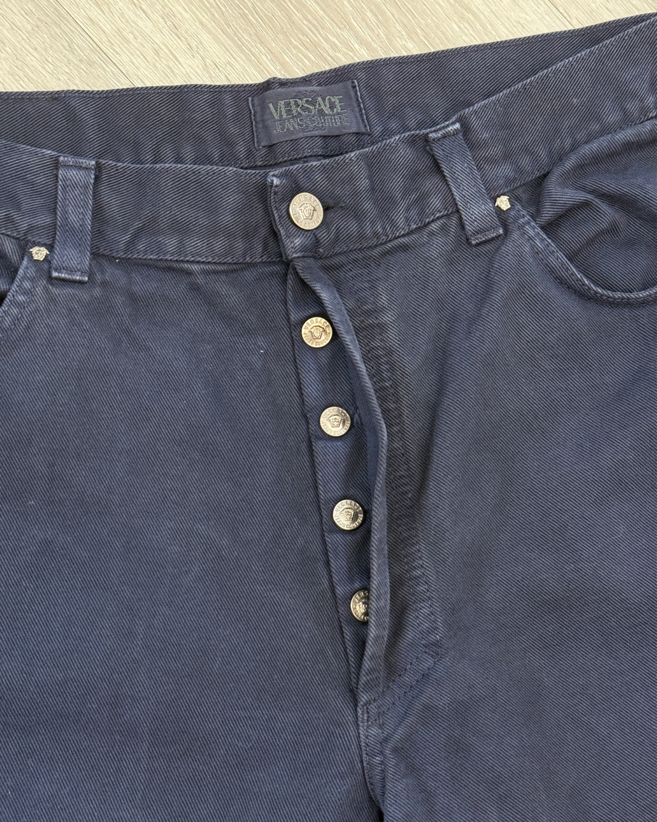 
                  
                    Vintage Versace Jeans Couture Navy Blue Jeans - Size 38x32
                  
                