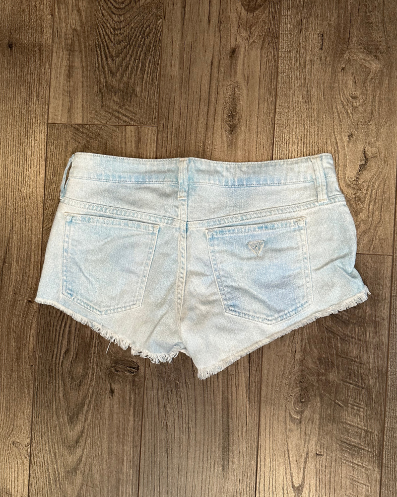 Guess jean hot sale shorts womens