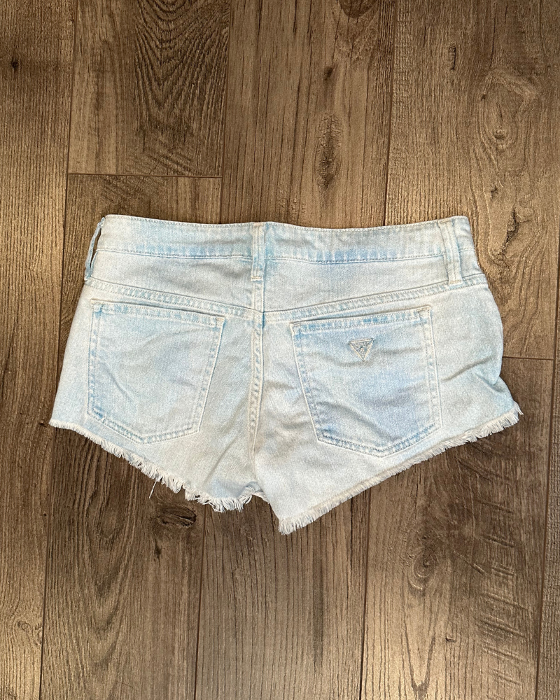 Light washed jean shorts on sale