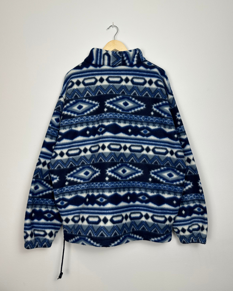 
                  
                    Vintage Aztek Pattern 1/4 Zip Fleece Jacket - Size XL
                  
                