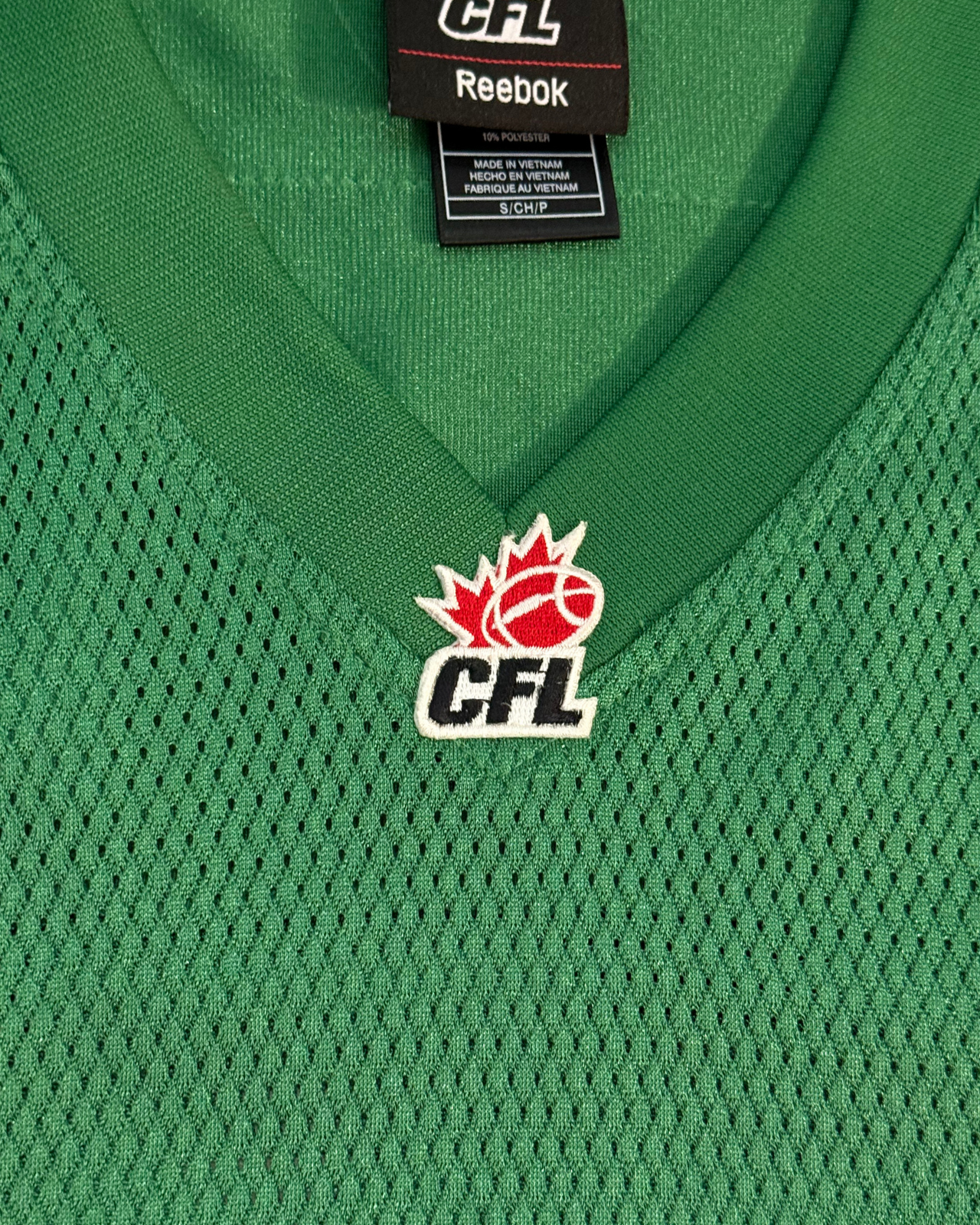 
                  
                    '11 Reebok Saskatchewan Rough Riders CFL Blank Football Jersey - Size S
                  
                