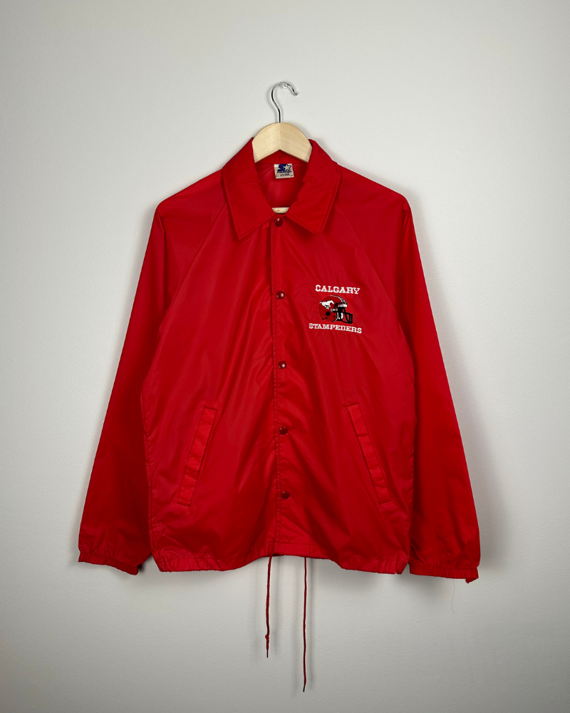 Vintage Starter Calgary Stampeders CFL Coach Jacket - Size S