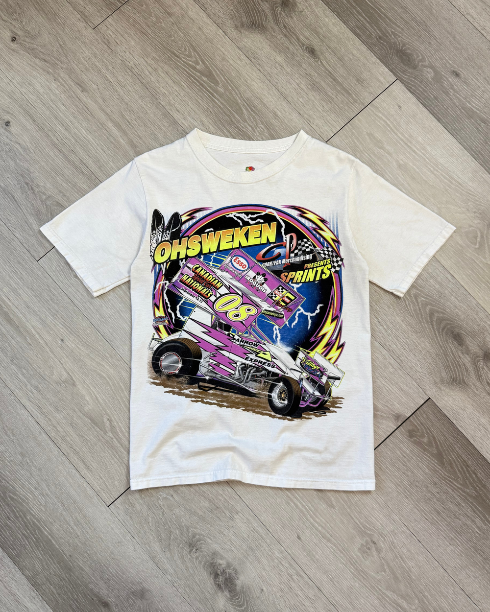 Rare '08 Ohsweken Canadian Sprint Car Nationals T-Shirt - Size S