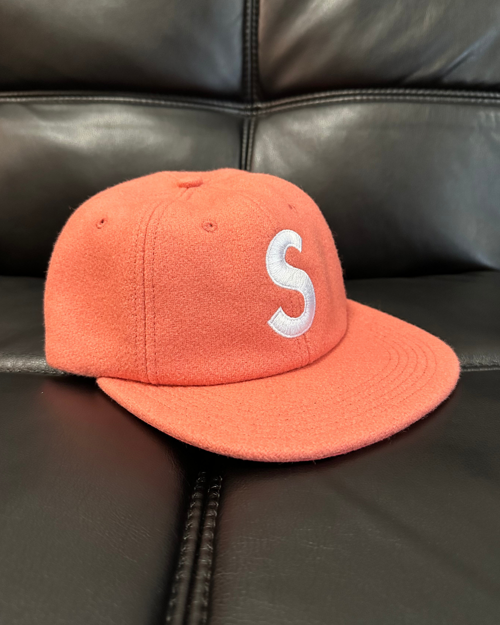 NWT - '17 Supreme S Logo Wool Strap Back Hat