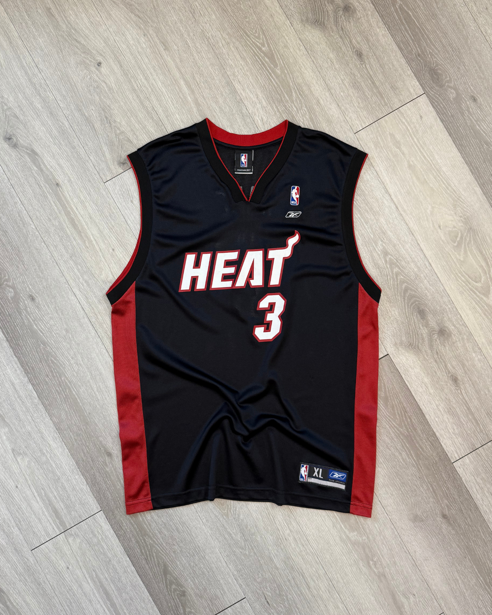 Vintage Reebok Miami Heat Dwayne Wade #3 NBA Basketball Jersey - Size XL