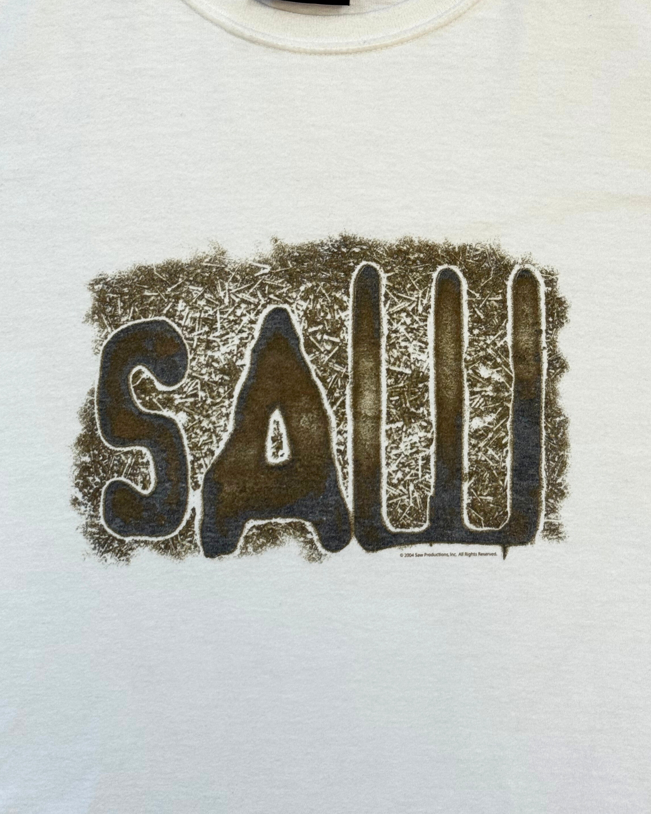 
                  
                    Rare Vintage '04 Saw Movie Promo T-Shirt - Size XL
                  
                