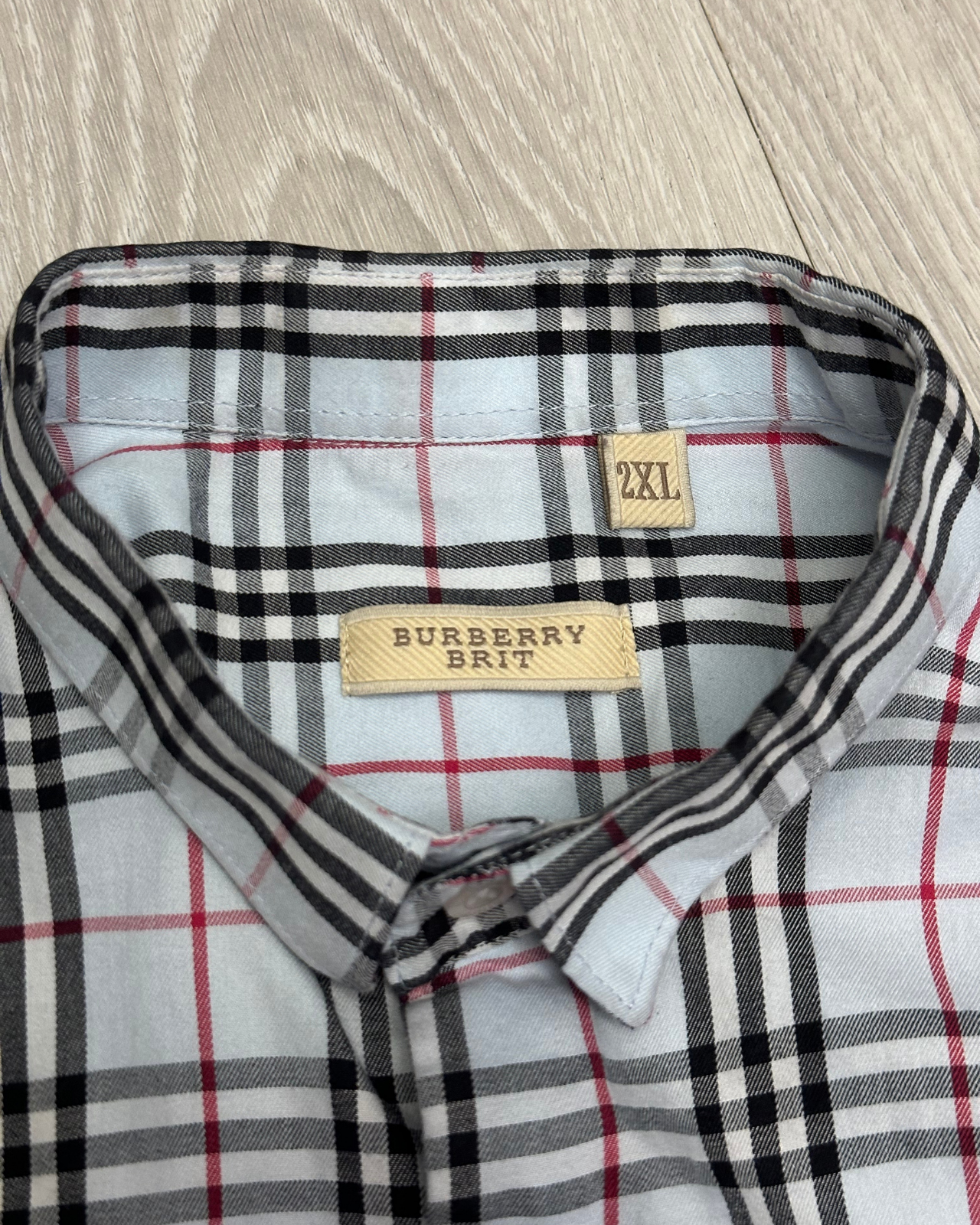 
                  
                    Burberry Brit Check Plaid Button-Up Shirt - Size XXL
                  
                